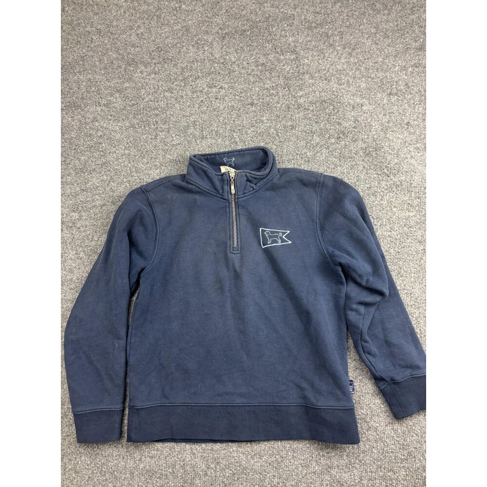 The Black Dog Sweatshirt Youth XL Fleece 1/4 Zip‎ Pullover Mock Neck Dog Logo